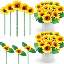 72 Pack Sunflower Pens Set Artificial Yellow Flower Ballpoint Pens Faux Daisy...