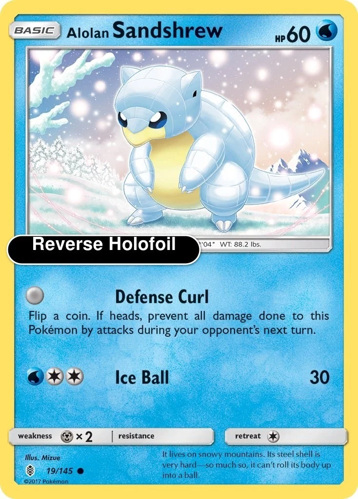 Alolan Sandshrew Pokémon TCG Cards for sale | eBay