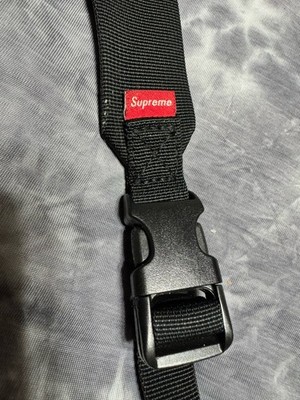 Supreme Sling Bag Black SS22, Adjustable Crossbody Sling Bag