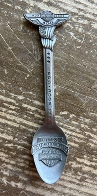 Harley Davidson 1903 to 2003 100th Anniversary Pewter Spoon 4807 of 5000 USA