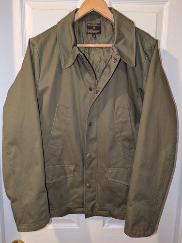 Dark seas Division Men's Bomber Chore Jacket Green Size Medium Quilted Insulated - 第 1/8 張圖片
