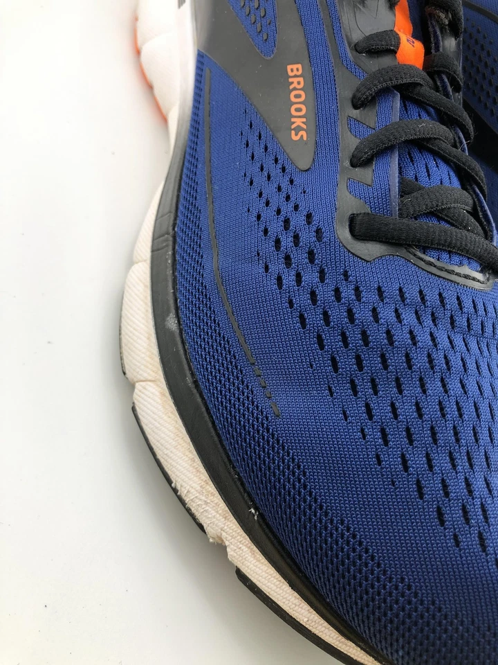 Zapatos para correr Brooks Trace 2 para hombre talla 11,5 azul negro naranja carretera 110388 1D489 Foto 4 de 4