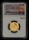 2016-W 25c 1/4 oz Gold Standing Liberty Quarter Centennial - NGC SP 70 - G6419