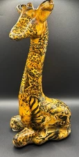 La Vie Giraffe Safari Collection Decoupage Patchwork Giraffe Figurine