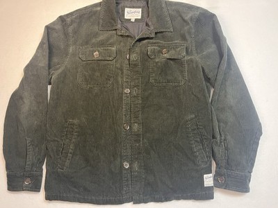 The Stronghold Men's Green Lined Trucker Jacket Button Logo Accents Size L