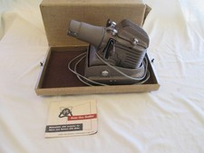 Vintage Gold E Manumatic Slide Projector No. 300-P-1042 Blower Cooled Working