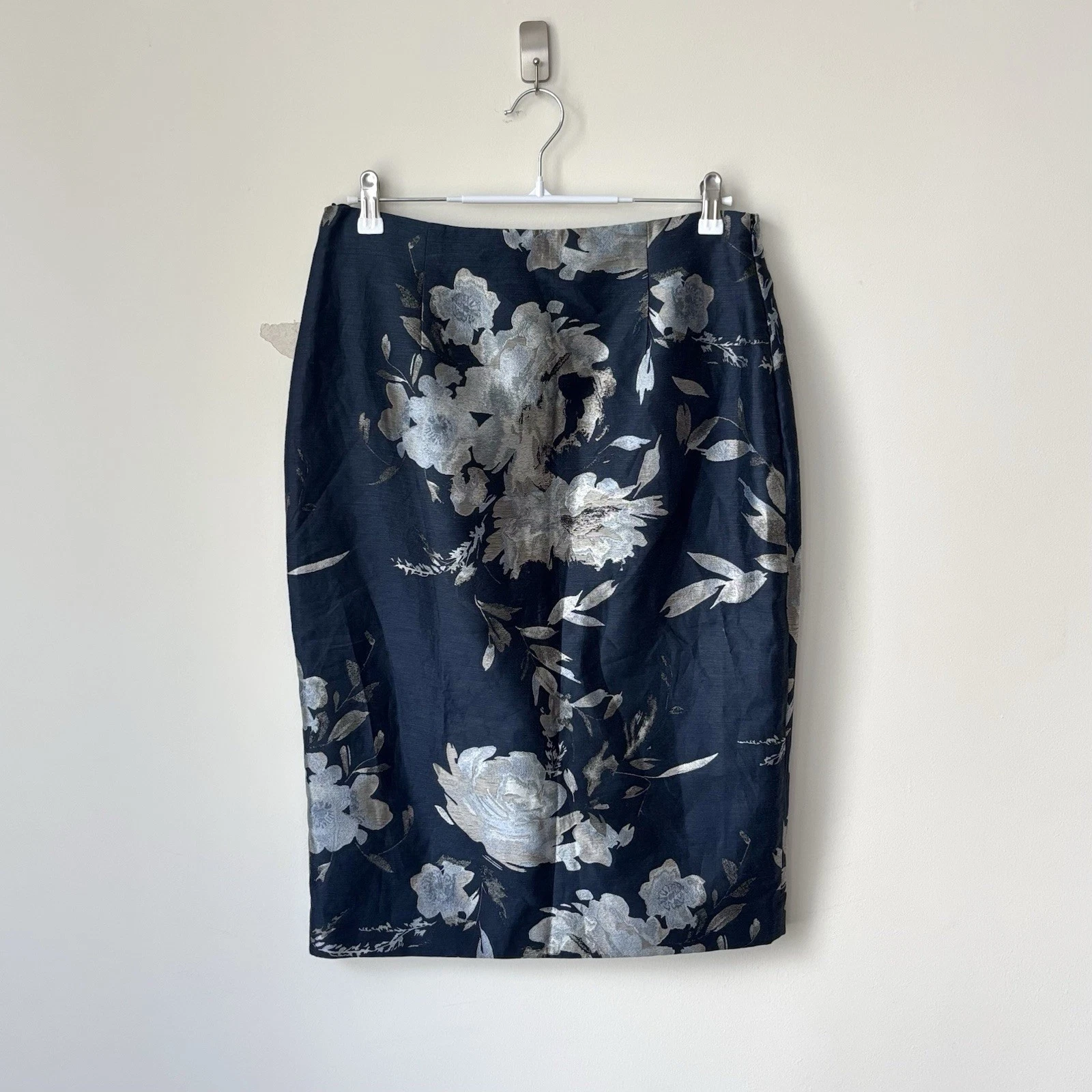 Ralph Lauren Purple Label Whitley Floral Jacquard Skirt Sz 12 Spring 2024 Runway