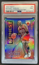 1995-96 Topps Finest Michael Jordan Mystery Borderless Refractor Gold #M1 PSA 9