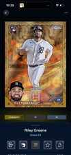 Digital Riley Greene Topps Bunt Chrome Gilded 23 Wave Base Legendary RC Tigers