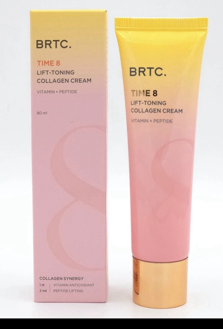 BRTC Time 8 Lift-Toning Collagen Cream 80ml Moisture K-Beauty Free Shipping