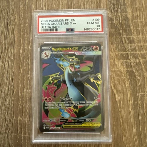 New ListingMega Charizard 109/094 Pokemon Phantasmal Flames PSA 10 Gem Mint