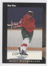 1991 Star Pics Auto Scott Niedermayer #13 Auto HOF 0v1