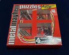 METAL MAYHEM PUZZLES - Difficult Range - 4 Metal And String Puzzles