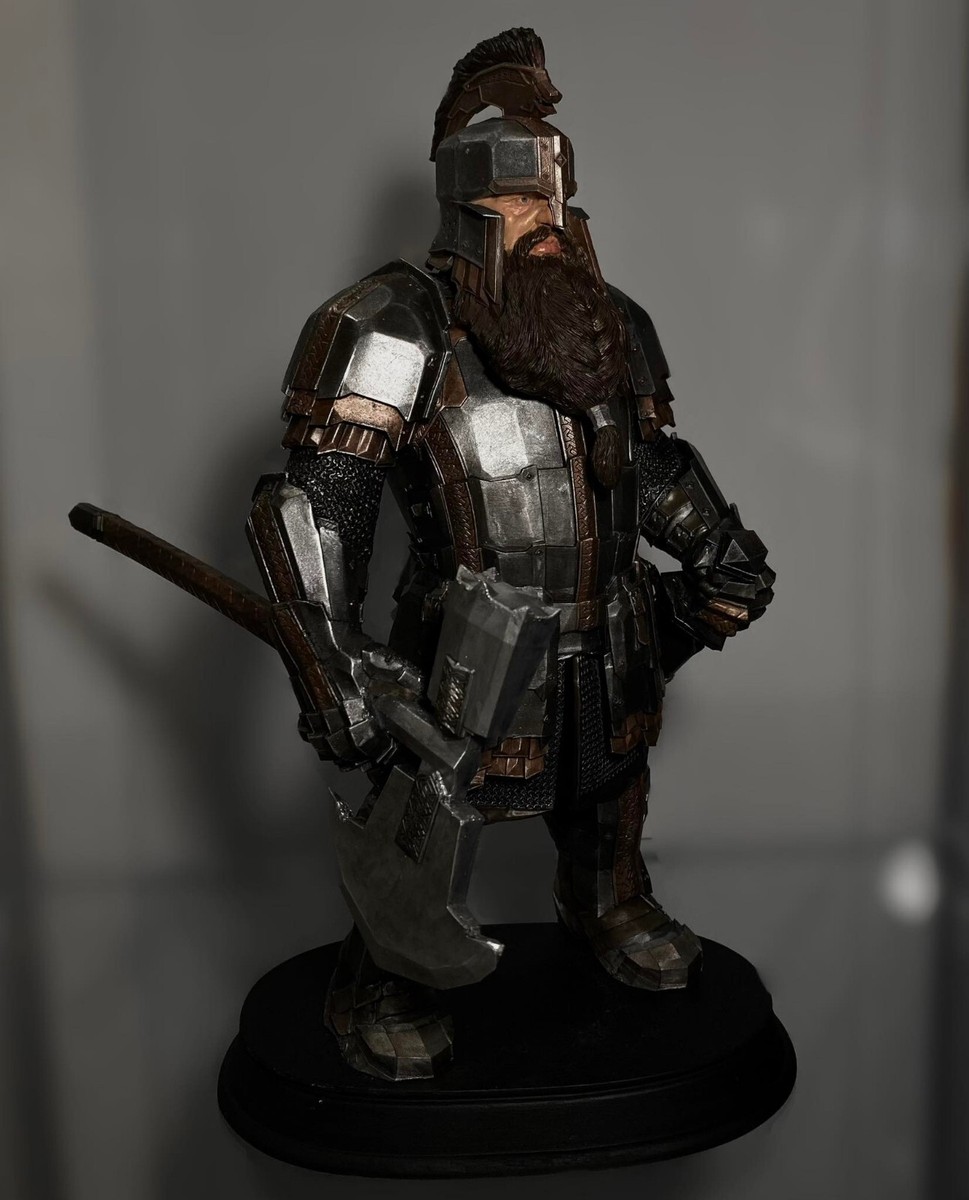 Hobbit Iron Hill Dwarf Soldier Custom 3D Printed 1/6 Figure Statue