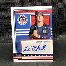 LANDON O’DONNELL 2023 Panini USA Stars & Stripes AUTO Team Development Program