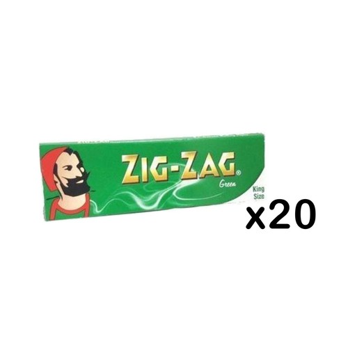 Zig Zag Green King Size Rolling Paper - Picture 8 of 11