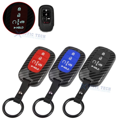 Smart Key Fob Cover Remote Case Keychain For Honda Accord Civic CRV HRV 2022-up - Foto 3 di 33