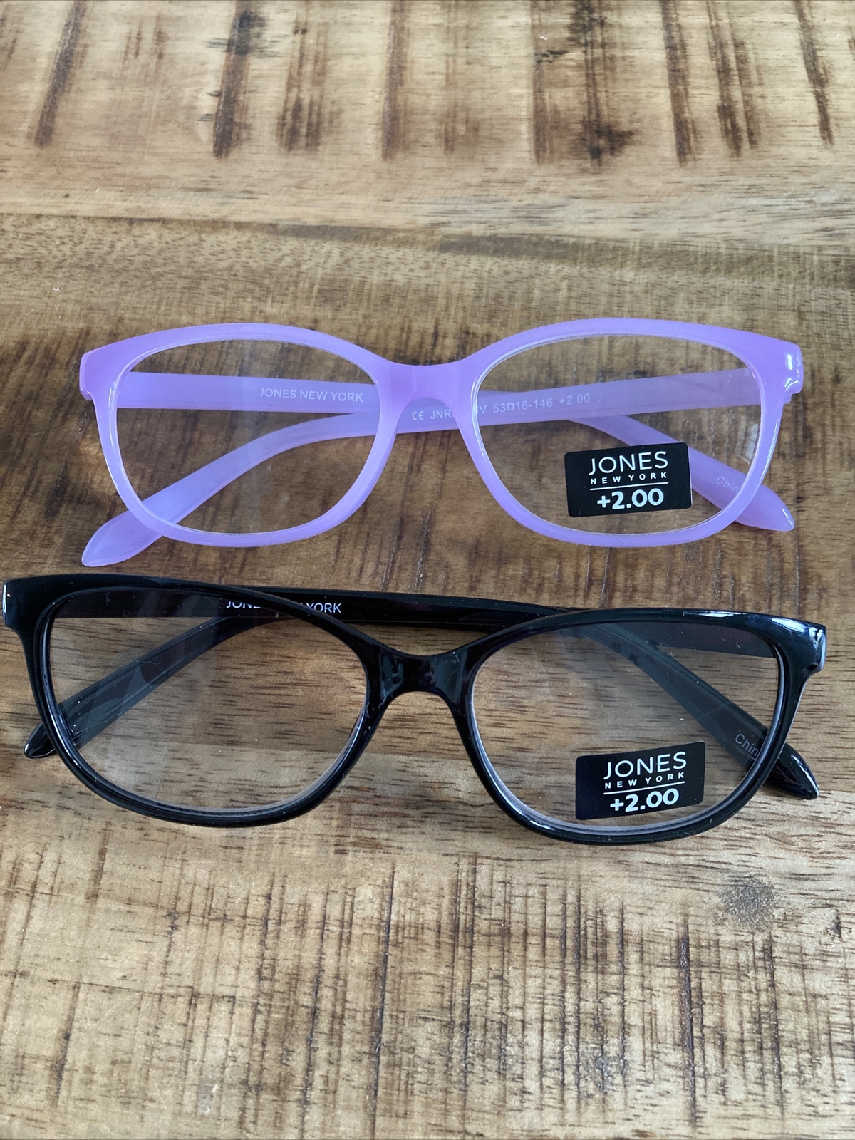 2.00 Jones New York Reading Glasses 2 PAIR Womens LILAC BLACK eBay