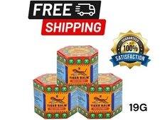 Tiger Balm (Red) Super Strength Pain Relief Ointment 19g New Stock (pack of 3)
