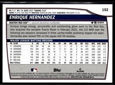 2023 Topps Big League - #152 Enrique Hernandez | eBay