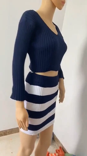 Sexy Women Knit Sweater Casual Bodycon Slim Party Club Mini Dress Skirts Ladies - Bild 6 von 21