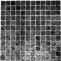 Mosaik RüCkwand Transluzent Glasmosaik Crystal Schwarz Struktur Mos63-Cm-4Bl12_F