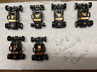 ho slot car chassis, 6 Autoworld X Traction chassis, Lot 6