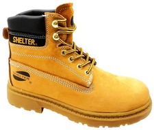 MENS ANKLE LEATHER SAFETY LACE UP STEEL TOE CAP WORK HIKER SHOES BOOTS SIZE 6-11