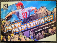 2019 Donruss Optic Baseball Aaron Nola #PP-11 Peak Performers Phillies 