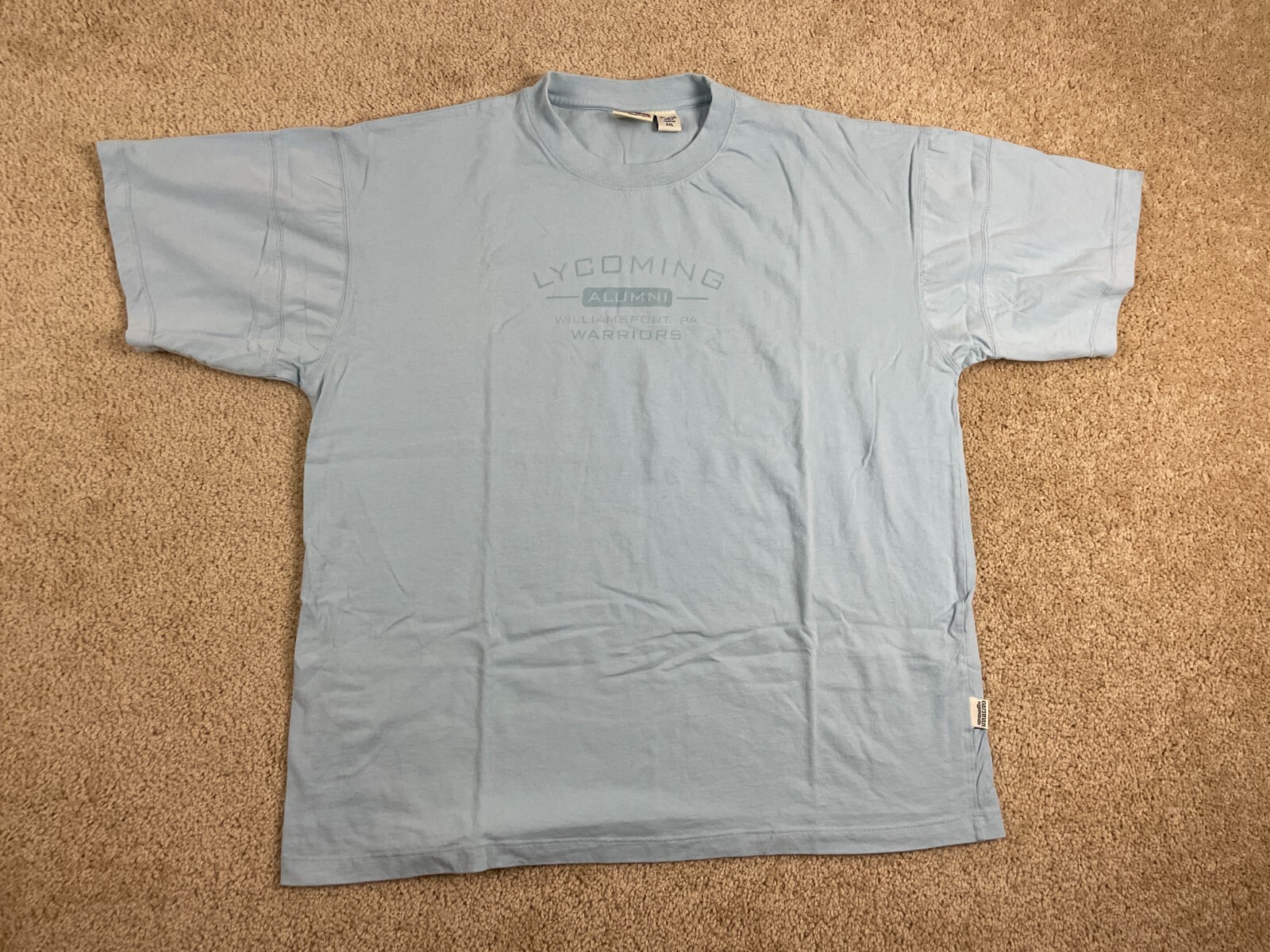 FILA T shirt vintage Oarsman uomo XXL Lycoming Alumni Williamsport PA Warriors blu