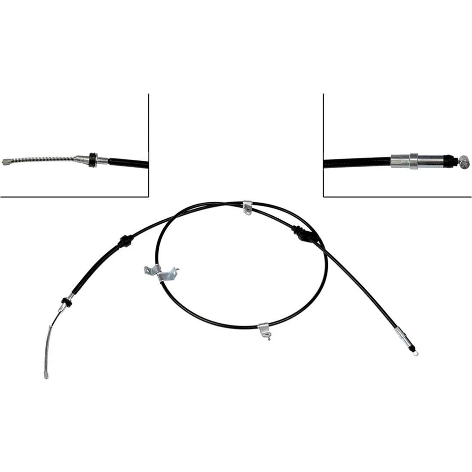 2 peças cabo de freio de estacionamento traseiro esquerdo direito Dorman compatível com 2002-2008 Dodge Ram 1500 - Imagem 3 de 4