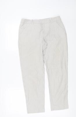 Merona Damen grau Baumwollmischung Hose Größe 6 L25 in