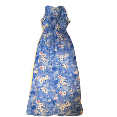 blue cheese dressing walmart Oliphant Ruffle Collar Button Maxi- Cotswold Navy