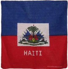 22"x22" HAITI HAITIAN CREOLE Country 100% Cotton Bandana