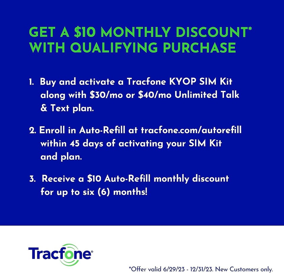 Tracfone Bring Your Own Phone Prepaid SIM Kit | 3-in-1 CDMA