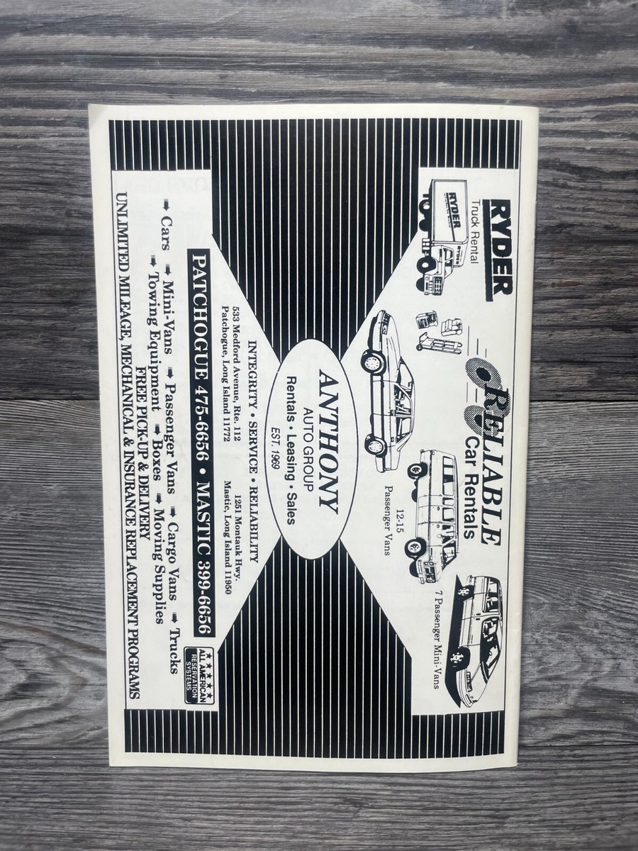 ONCE ON THIS ISLAND, PLAYBILL, 1992, GATEWAY PLAYHOUSE