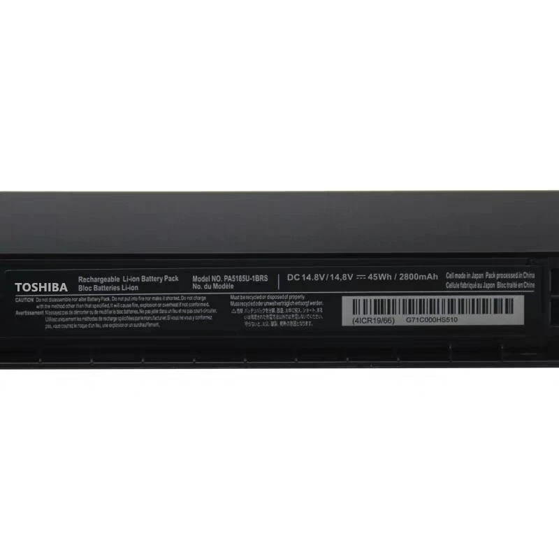 Batería genuina para computadora portátil Toshiba PA5185U-1BRS PA5186U-1BRS PA5184U-1BRS C55 C55D Foto 2 de 4