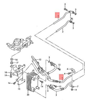 NEW AUDI A8 S8 QUATTRO 4E2 4E8 OIL PRESSURE LINE 4E0317817N ORIGINAL NO DUTY