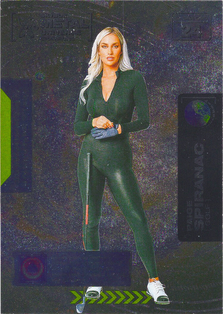Paige Spiranac 2021 Skybox Metal Universe Champions Foil Base Card #24 Golf