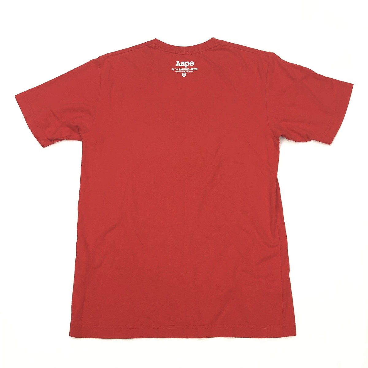 Aape By A Bathing Ape Apunvs Red Tee T-Shirt Men's Size S Small