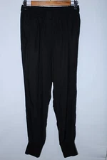 Lanvin River 2014 Women's Size 36 Black Cuffed Pants