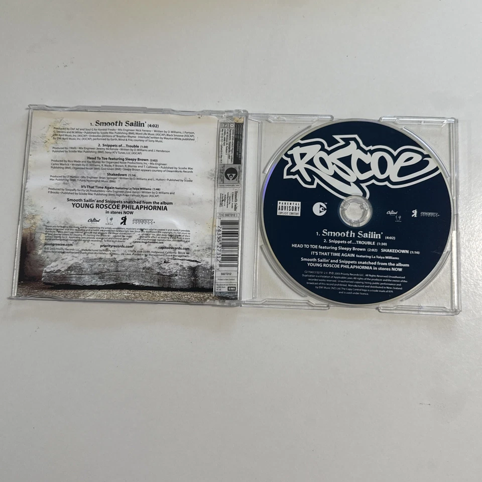 Roscoe- Smooth Sailin (CD, Single, 2003) - Image 3 of 4