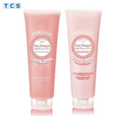PERLIER Beauty-Set Fiori d'Arancio Duschgel + Feuchtigkeitscreme Orangenblüte