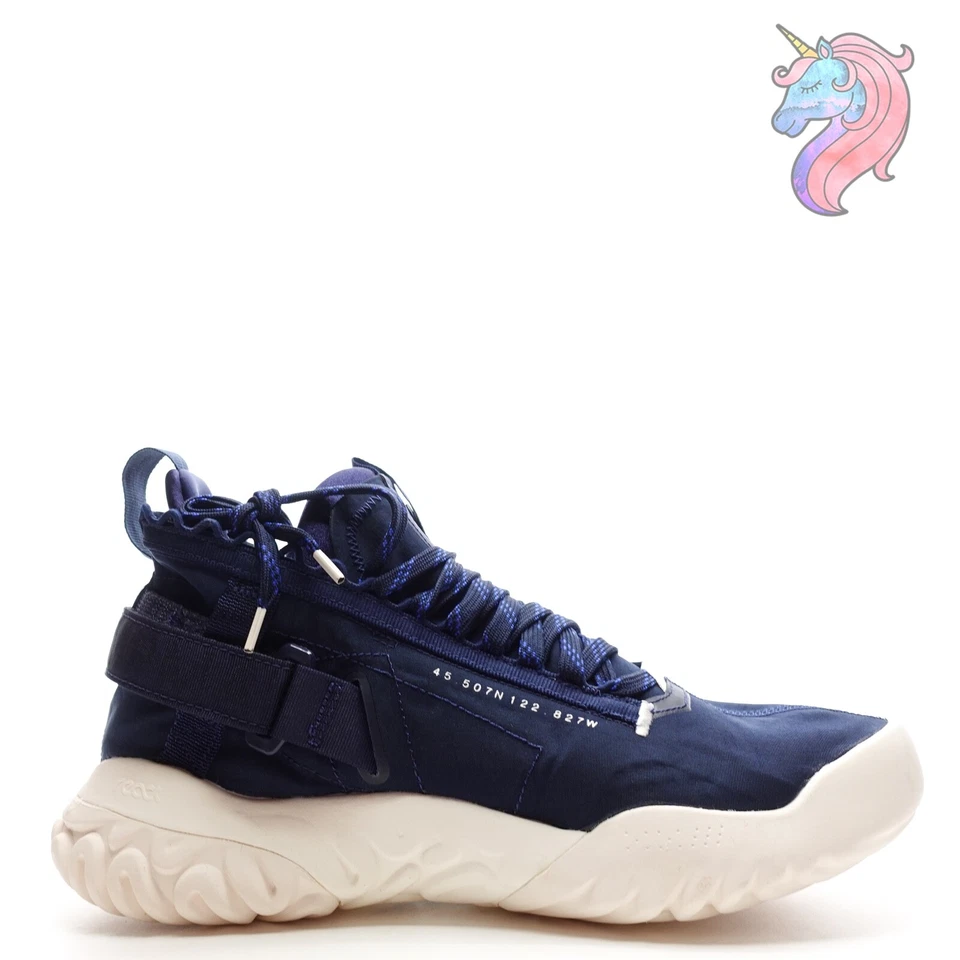 Кроссовки баскетбольные Nike Jordan Proto-React темно-синие BV1654-400 мужские размер 10,5 - Изображение 3 из 4