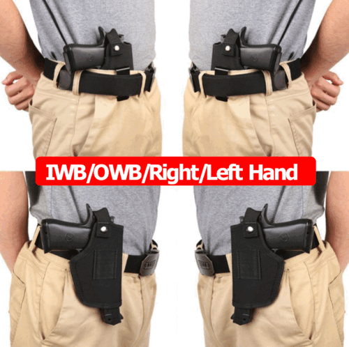 Gun Holster Tactical Concealed Carry Left/right Hand Pistol IWB OWB Universal - Picture 11 of 12
