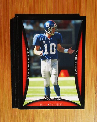 2008 Bowman Football NEW YORK GIANTS Team Set - Eli Manning