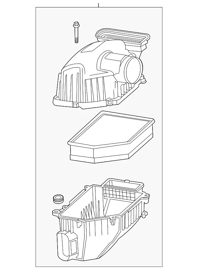 Conjunto de filtro de aire genuino GM 85614333 Foto 4 de 4