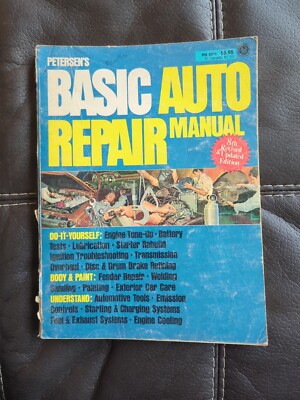 Petersens Basic Auto Repair Manual 8th Car Truck Maintenance 1977 Troubleshoot
