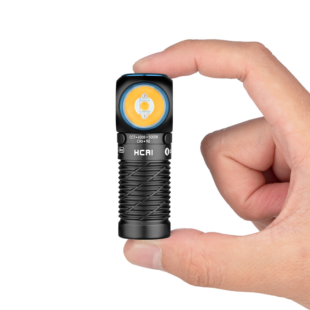 Olight Perun 3 Mini Black HCRI NW Headlamp & Flashlight, Red