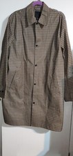 H&M Car Coat Water Repellent Size 46R Plaid K...